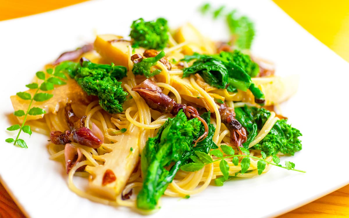 筍とホタルイカのパスタ